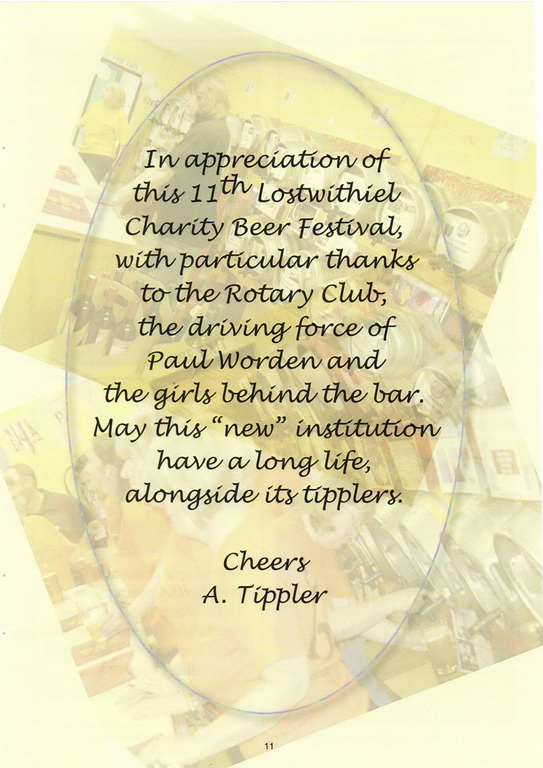 2014 (11th) Beer Festival Programme Page 11